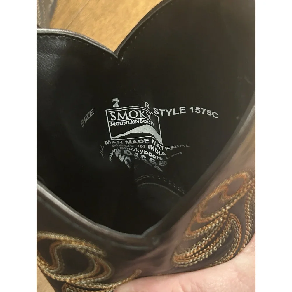 Smoky Mountain Boots Western Boots Cowboy Size 2